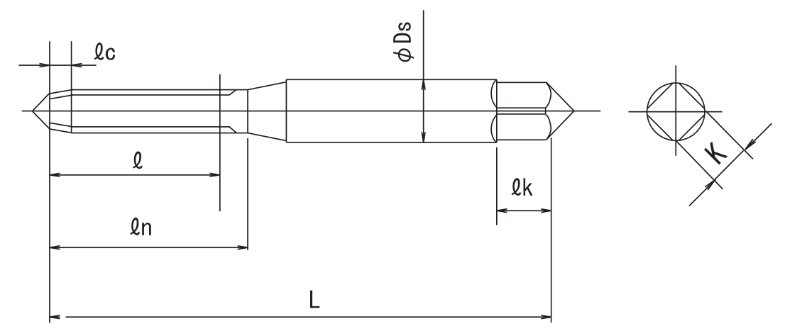 Fluteless Taps for Non-ferrous Alloys IT Part Fluteless Taps for Non-ferrous Alloys IT Part
