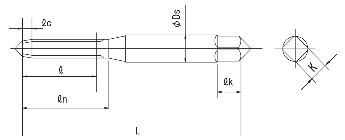 TiN Coated Rolling Taps with Long Thread TiN Coated Rolling Taps with Long Thread