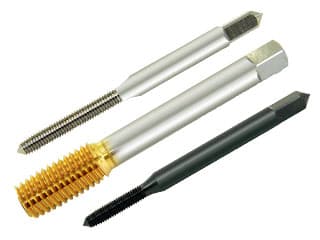 Cold forming roll taps for thread rolling machines