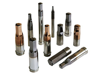 Heading punches for bolts, nuts, parts